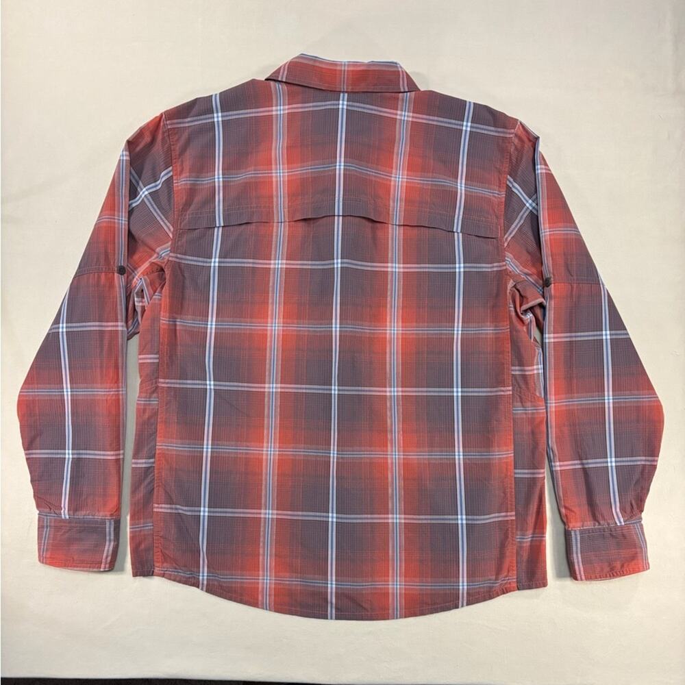 REI Men's Red and Black Plaid Long Sleeve Button Down Shirt Size Large - Picture 6 of 6